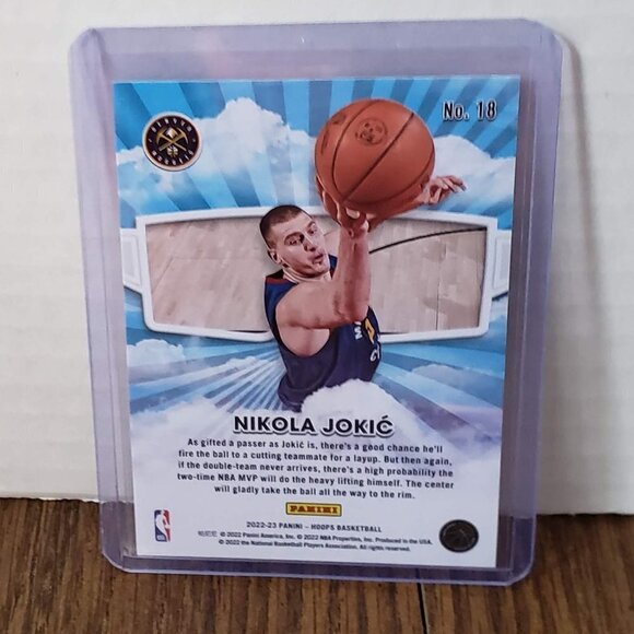 2022-23 Panini NBA Hoops Nikola Jokic #18 Skyview Insert Denver Nuggets - Picture 3 of 4